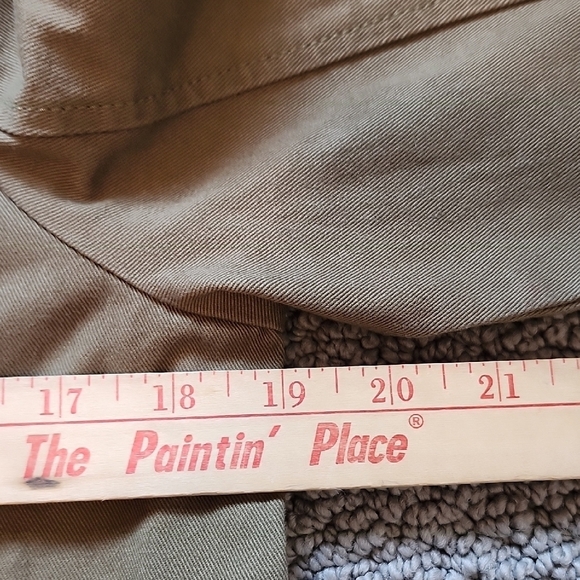 Draper James Women's Olive Green Belted Zippered 100% Cotton Jacket in Size S - Picture 6 of 11